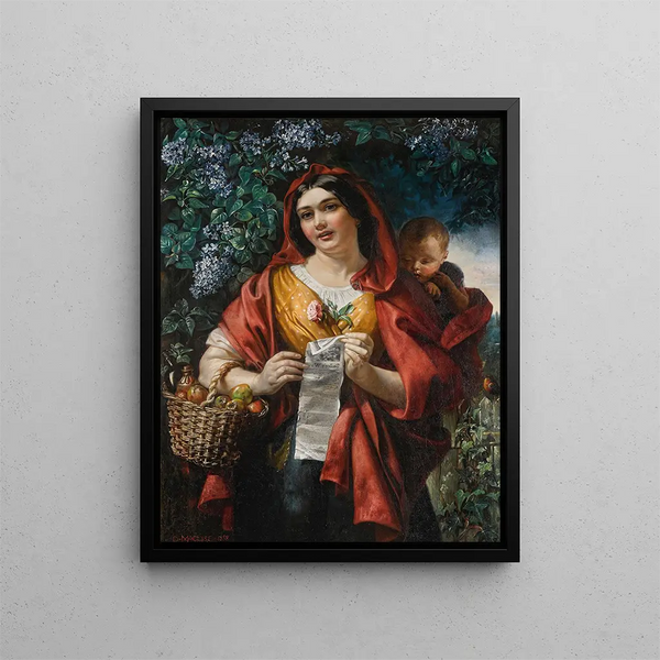 Myyjä lauluja - Daniel Maclise — kehystetty taideteos seinällä