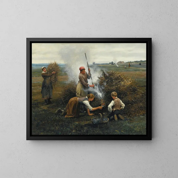 Brosse en feu - Daniel Ridgway Knight — kehystetty taideteos seinällä
