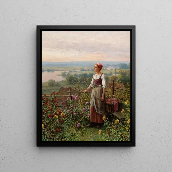 Soirée à Chantemesle - Daniel Ridgway Knight — kehystetty taideteos seinällä