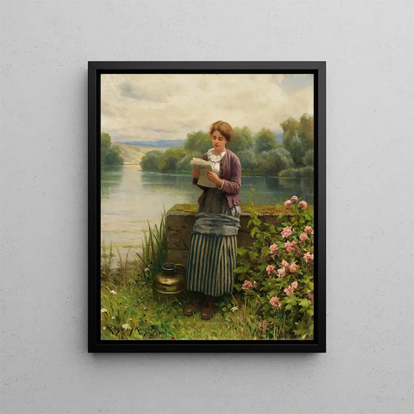 Uusia mielenkiintoisia - Daniel Ridgway Knight — kehystetty taideteos seinällä