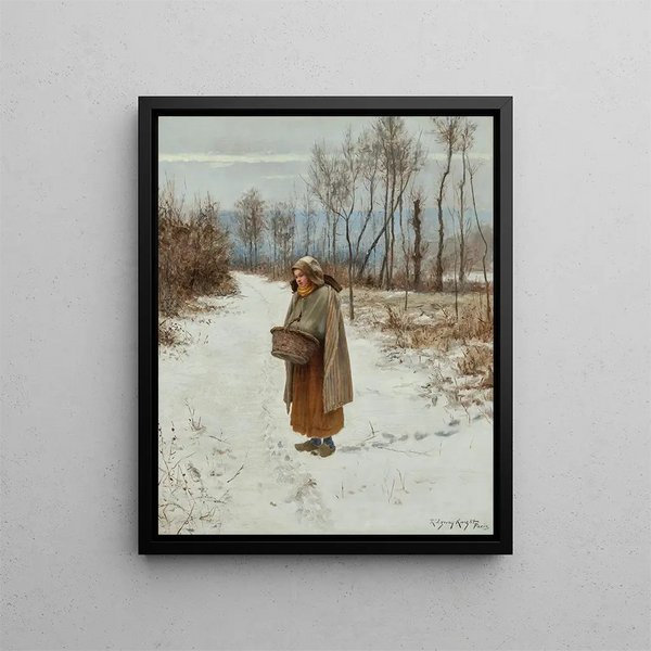 Hän on kadottanut tiensä - Daniel Ridgway Knight — kehystetty taideteos seinällä