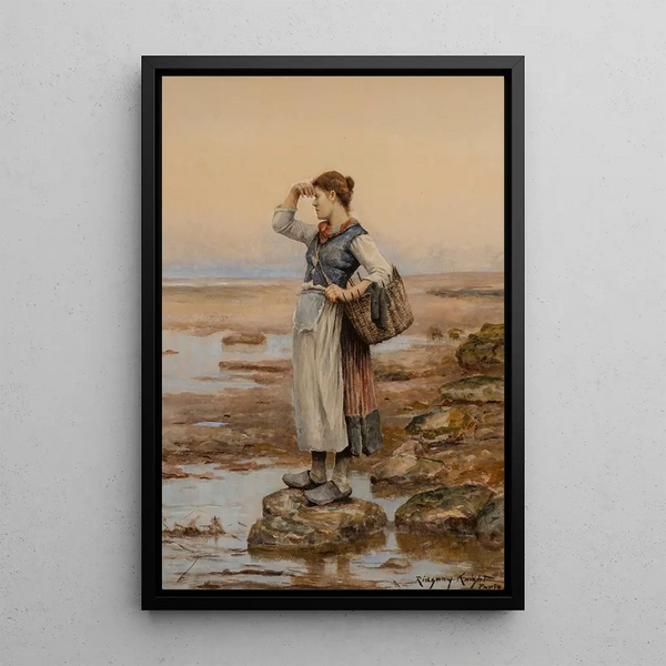 Maalauksen jäljennös Daniel Ridgway Knightin Vesiputoojat - Maalaus