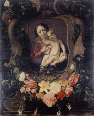 Daniel Seghers - Vierge lenfant dans une couronne de fleurs.webp