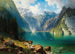 Königssee-järven näkymä maalaus - Daniel Somogyi — näkymä teoksesta