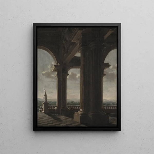 Pièce d'architecture - Daniël de Blieck — kehystetty taideteos seinällä