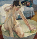 Kylpyammeessa II - Leo Putz — näkymä teoksesta