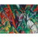 Maalauksen jäljennös Sateessa - Franz Marc