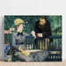 Maalauksen jäljennös Kasvihuoneessa - Edouard Manet
