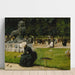 Maalauksen jäljennös Luxembourgin puutarhassa - Charles Courtney Curran