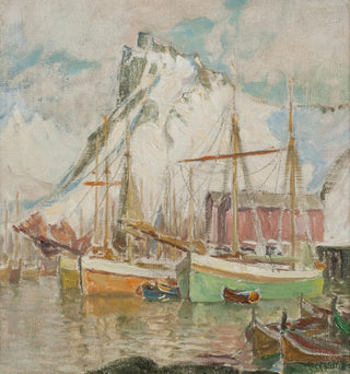 Dans le port de Svolvaer, étude des Lofoten - Anna Boberg