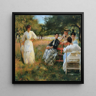 Dans le verger - Edmund Charles Tarbell