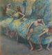 Maalauksen jäljennös Balettitanssijat backstage - Edgar Degas