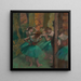 Roosat ja vihreät tanssijat - Edgar Degas — kehystetty taideteos seinällä