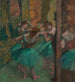 Roosat ja vihreät tanssijat - Edgar Degas — näkymä teoksesta