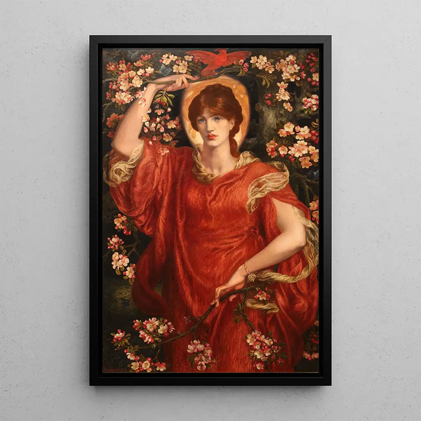 Maalauksen jäljennös Näkemys Fiammetasta - Dante Gabriel Rossetti