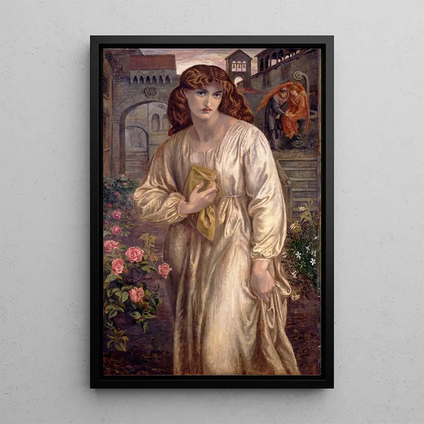 Dante Gabriel Rossetti - Beatricen tervehdys — kehystetty taideteos seinällä