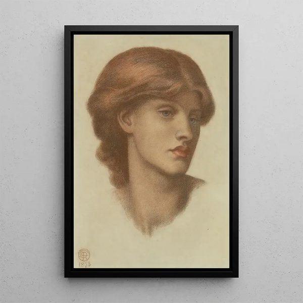 Alexa Wildingin tutkimus - Dante Gabriel Rossetti — kehystetty taideteos seinällä