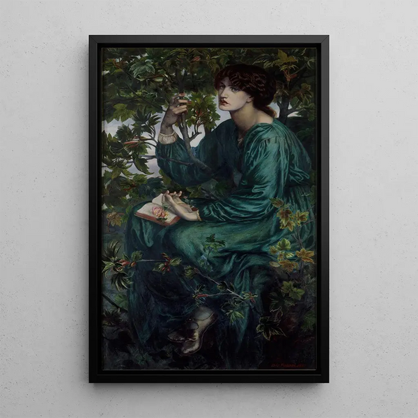 Unelmoiva uni - Dante Gabriel Rossetti — kehystetty taideteos seinällä