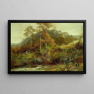 David Bates - Autumn River Scene The Brook.webp