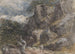 Laumanajo kivikkoisessa maisemassa - David Cox — näkymä teoksesta
