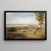 Lancaster-maalaus, rauha ja sota - David Cox — kehystetty taideteos seinällä