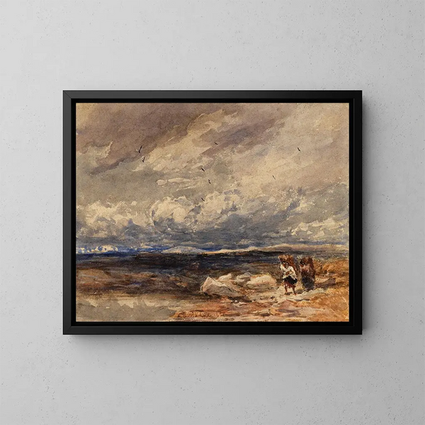Sur Carrington Moss - David Cox — kehystetty taideteos seinällä