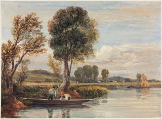 Tamise-joella - David Cox — näkymä teoksesta