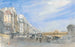 Pont Neuf -maalaus Quai de l'École, Pariisi - David Cox — näkymä teoksesta