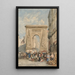 Maalauksen jäljennös Porte Saint-Denis -maalaus Pariisissa - David Cox
