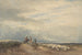 Ratsuista ja lampaista lähellä suistoa - David Cox — näkymä teoksesta