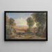 Severnjoen ja Wyen yhtymäkohdasta Chepstow kaukana - David Cox — kehystetty taideteos seinällä