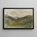 Näkymä Walesissa - David Cox — kehystetty taideteos seinällä