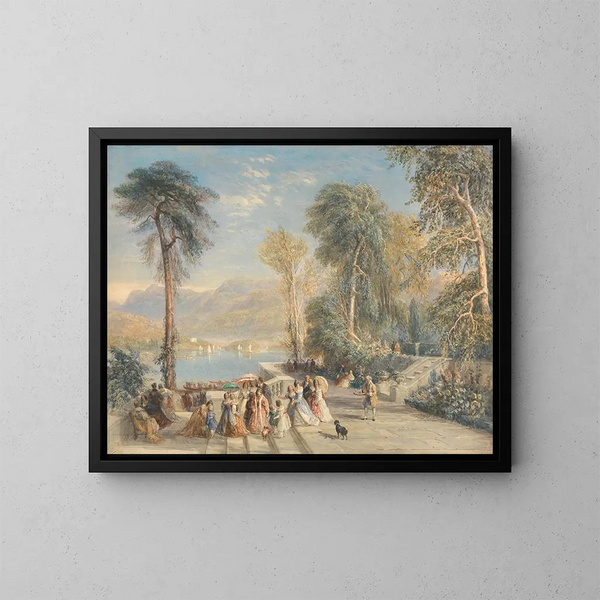 Windermere kilpailun aikana - David Cox — kehystetty taideteos seinällä