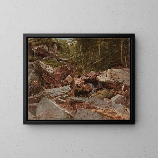 North Conway'n, New Hampshire'n tutkimus - David Johnson — kehystetty taideteos seinällä
