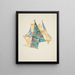 Abstraction basée sur Sails VII - David Kakabadze — kehystetty taideteos seinällä
