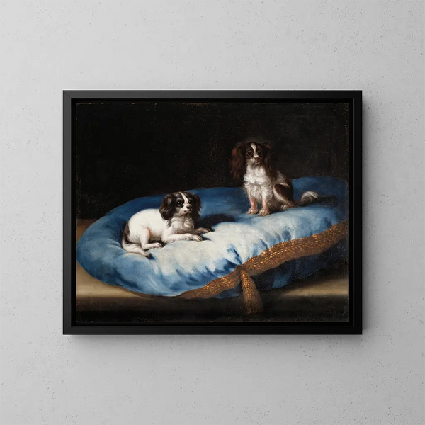 Trois petits chiens - David Klöcker Ehrenstrahl — kehystetty taideteos seinällä