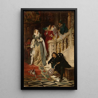 David Neal - The first meeting of Mary Stuart and Rizzio.webp