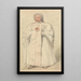 Une Dame de Picpus - David Roberts — kehystetty taideteos seinällä