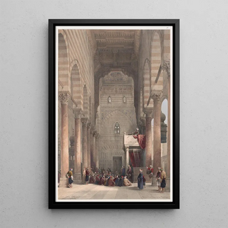 David Roberts - Interior of the mosque of the Metwalys Metwalis.webp