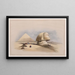 Le Grand Sphinx et les pyramides de Gizeh - David Roberts — kehystetty taideteos seinällä