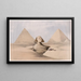 La Grande Sphinx Gizan pyramidit 17. heinäkuuta 1839 - David Roberts — kehystetty taideteos seinällä