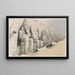 Le Grand Temple d'Abou Simbel, Nubia - David Roberts — kehystetty taideteos seinällä