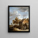 Un chalet - David Teniers le Jeune — kehystetty taideteos seinällä