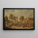 Une Kermesse avec des Villageois s'Amusant sur une Place de Ville - David Teniers le Jeune — kehystetty taideteos seinällä