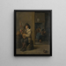 Joueur de cornemuse dans une auberge - David Teniers le Jeune — kehystetty taideteos seinällä