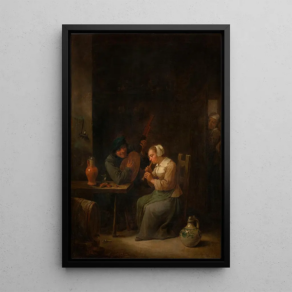 Duo - David Teniers nuorempi — kehystetty taideteos seinällä