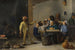 Maanviljelijät juhlistamassa kuninkaiden juhlaa - David Teniers nuorempi — näkymä teoksesta