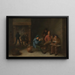 Tupakoijat - David Teniers nuorempi | Maalaus — kehystetty taideteos seinällä