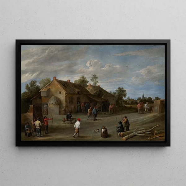 Metsästäjät - David Teniers nuorempi — kehystetty taideteos seinällä