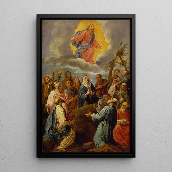 L'Ascension jäljennös Leandro Bassano - David Teniers nuorempi — kehystetty taideteos seinällä